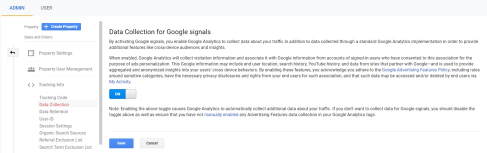 Google SignalsePrivacyGDPRでのデータ収集