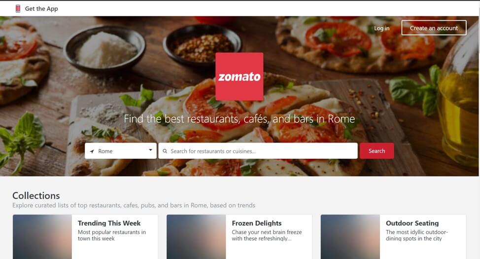 ZomatoフードデリバリーサービスCOVID-19