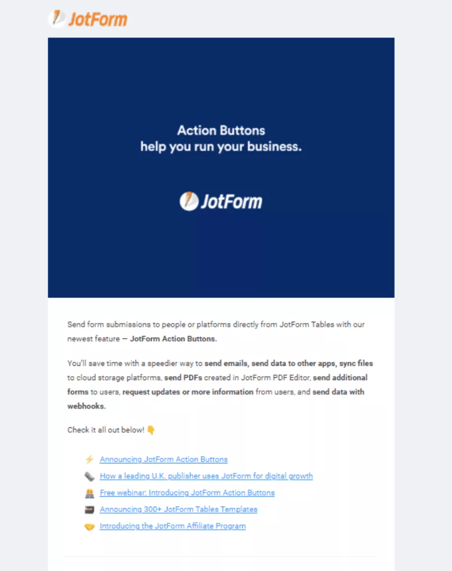 Email fitur Jotform