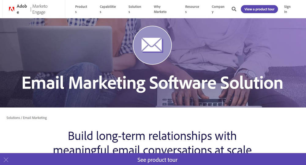 Oprogramowanie do e-mail marketingu dla przedsiębiorstw — Marketo