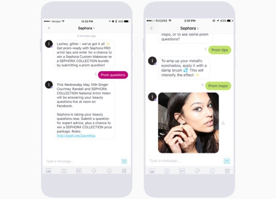 Sephora kik bot suporte ao cliente ciência da persuasão