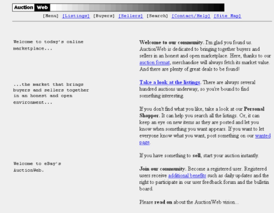 tag: ebay w 1996 e-commerce UX