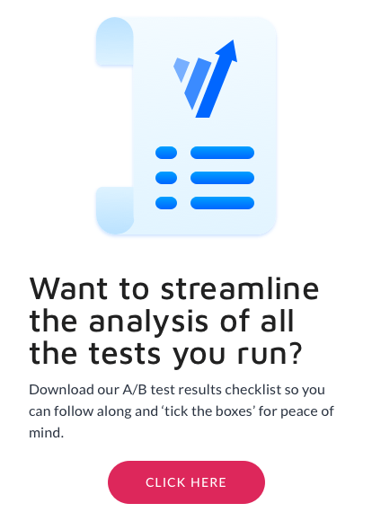 Liste de contrôle d'analyse pré et post-test