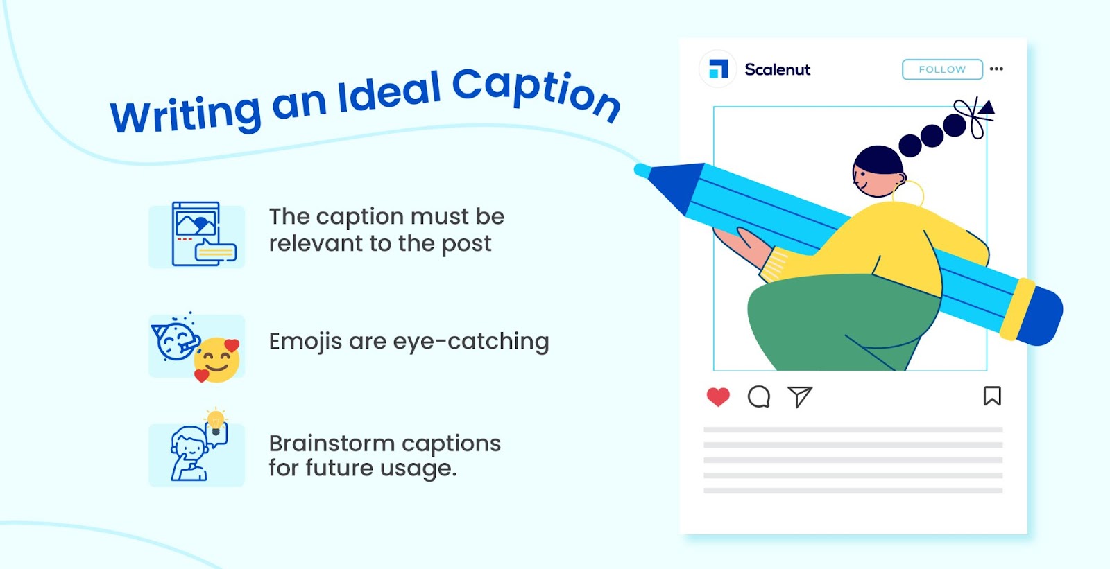 Instagramのキャプションを書く方法は？