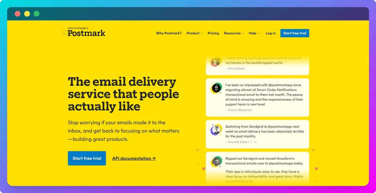 Postmark-website-as-transactional-email-software-solution