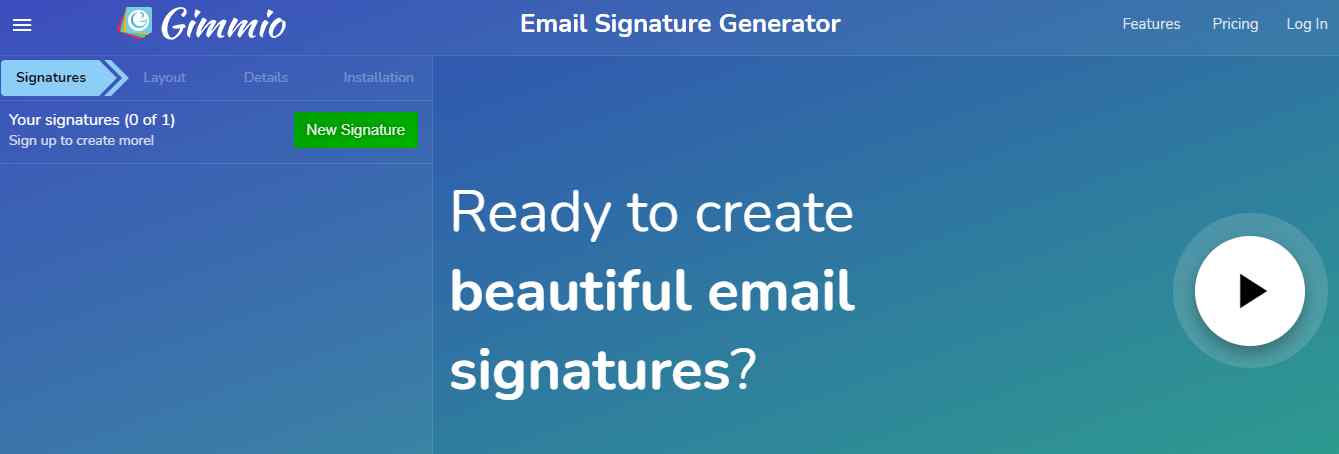 Gimmio: Bir E-posta İmza Aracı