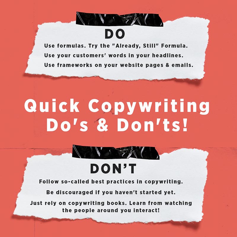 copywriting best practices dos and dont