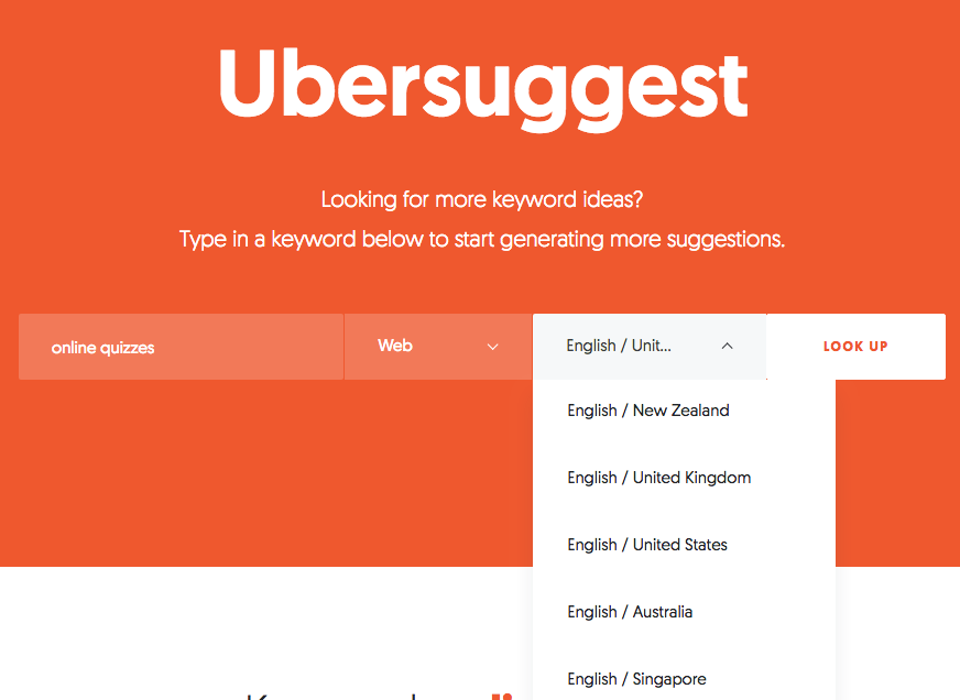 Ubersuggest