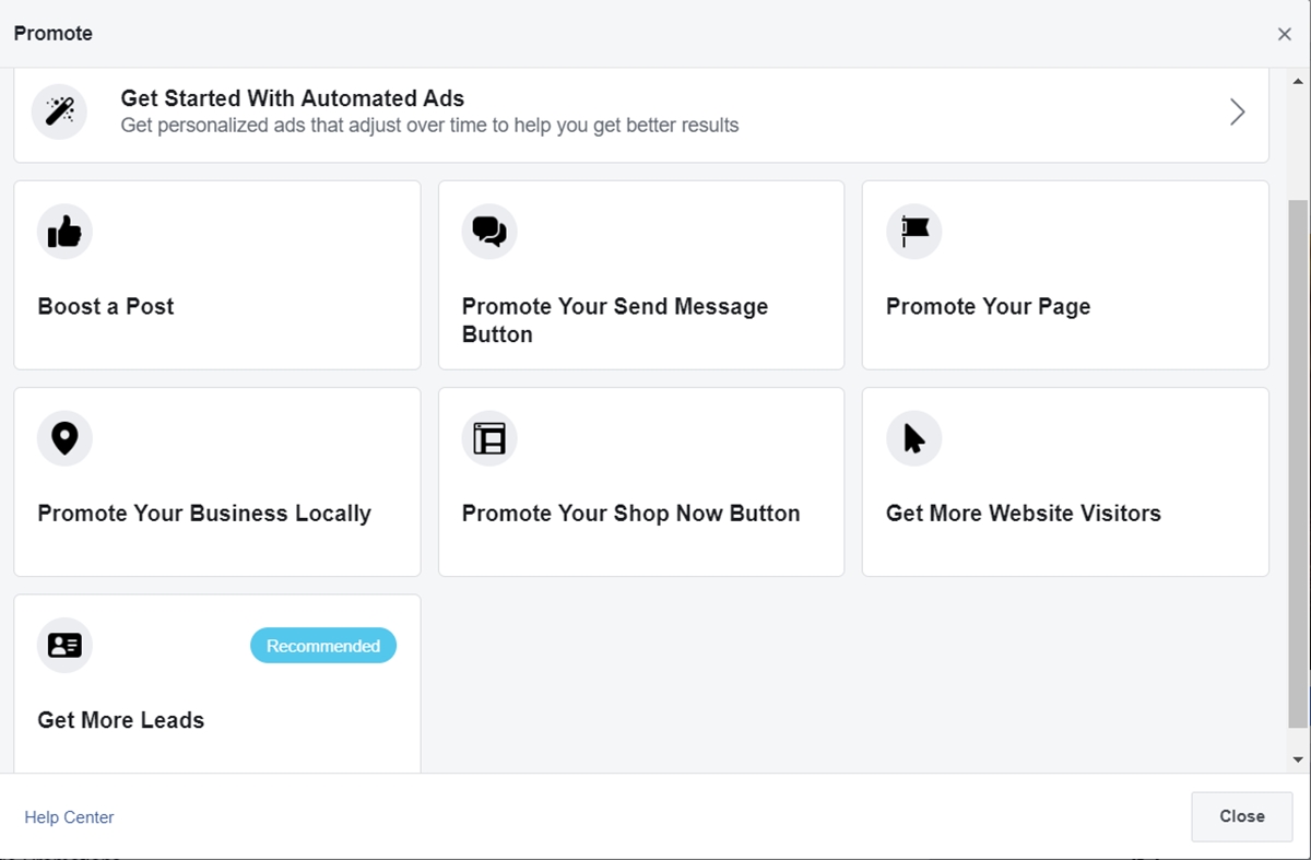 Esegui inserzioni di Facebook per indirizzare il traffico verso il negozio Shopify