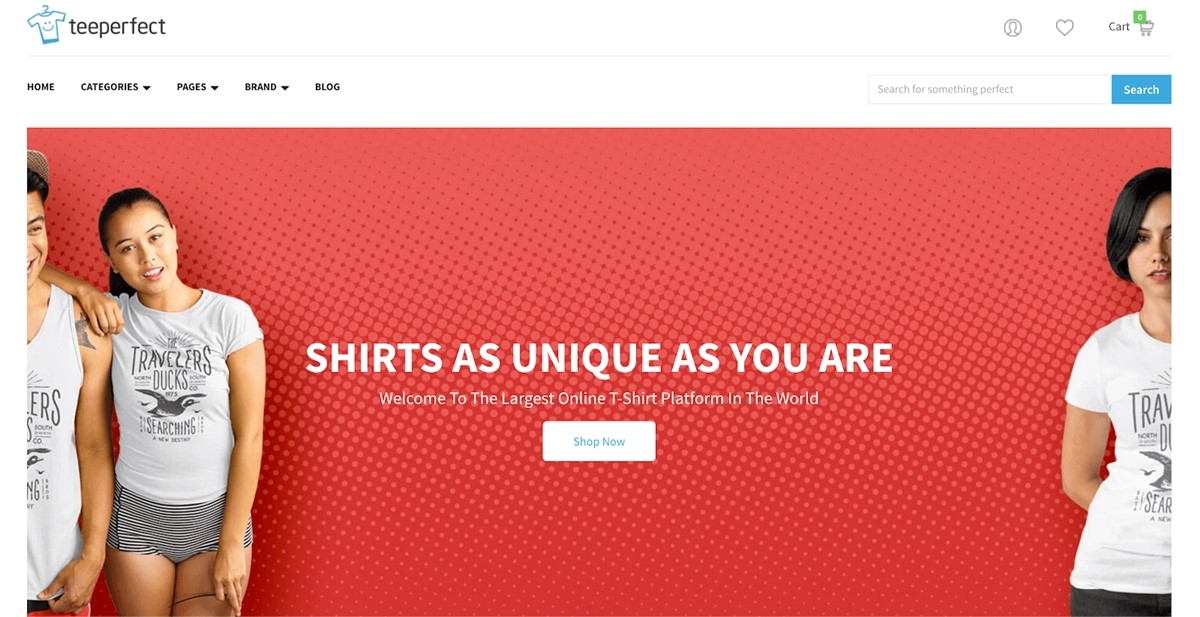 L'esempio di teeperfect è la migliore t-shirt a tema per il dropshipping