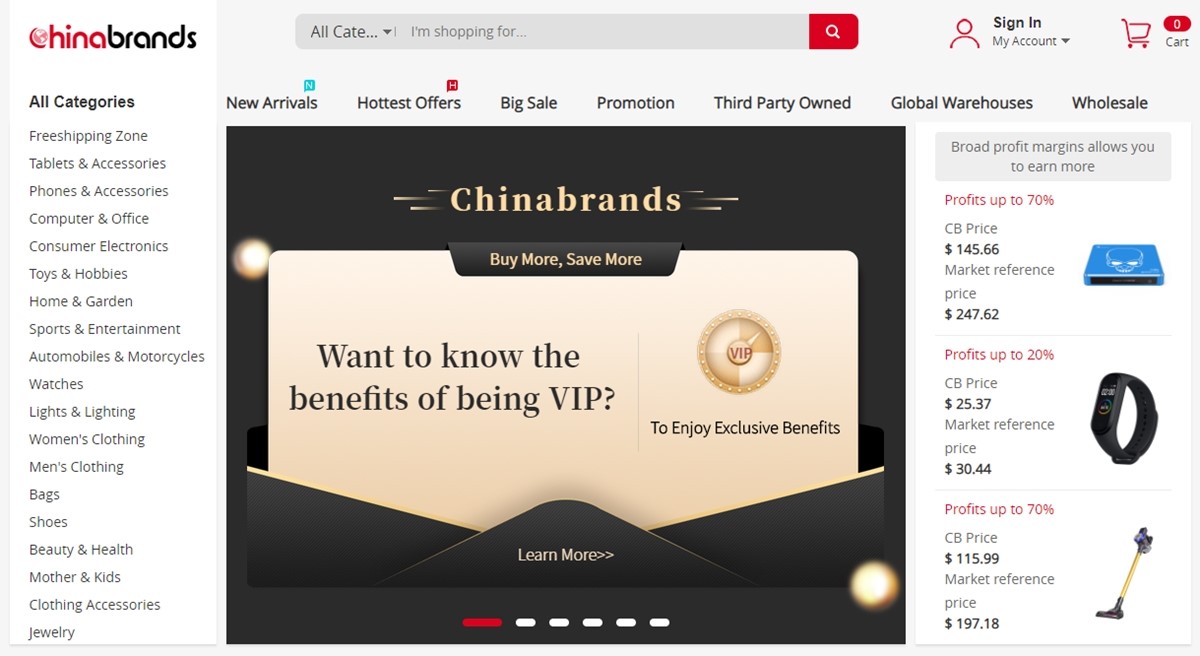 chinabarands เป็นตลาดที่มีคลังสินค้าระดับโลกใน AliExpress