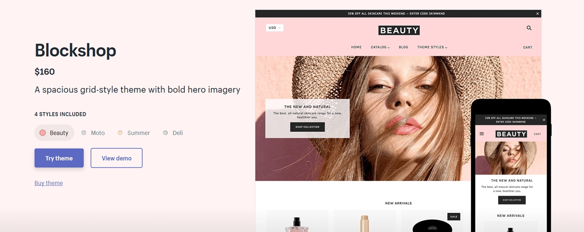 mostra il tema Blockshop su shopify mobile-responsive