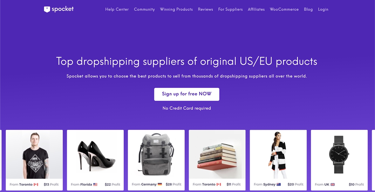 afișaj spocket pentru a înlocui alternativele oberlo pentru shopify