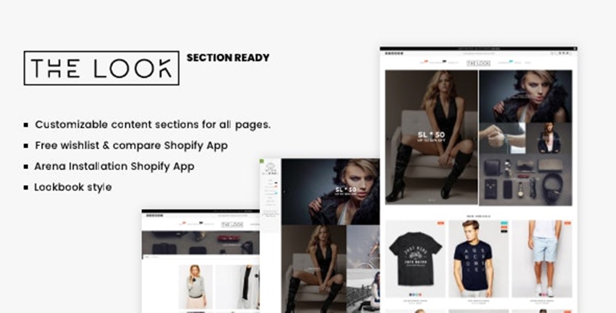 Moda minimă Tema Shopify Aspectul