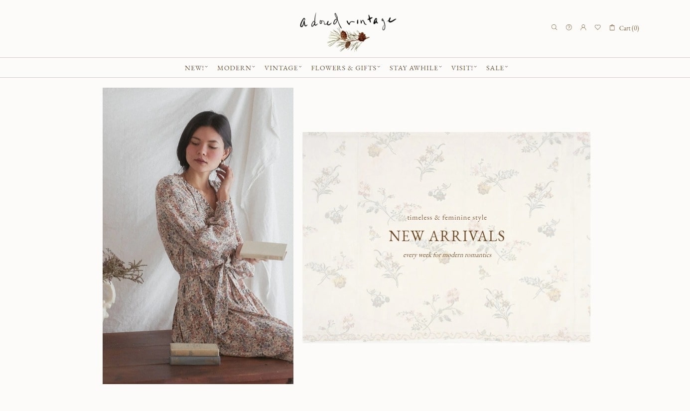 Adored Vingae - Best Store Shopify 示例