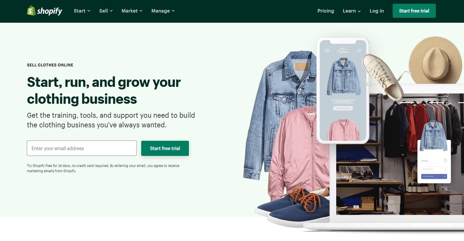 Como construir uma loja de roupas Shopify por Avada