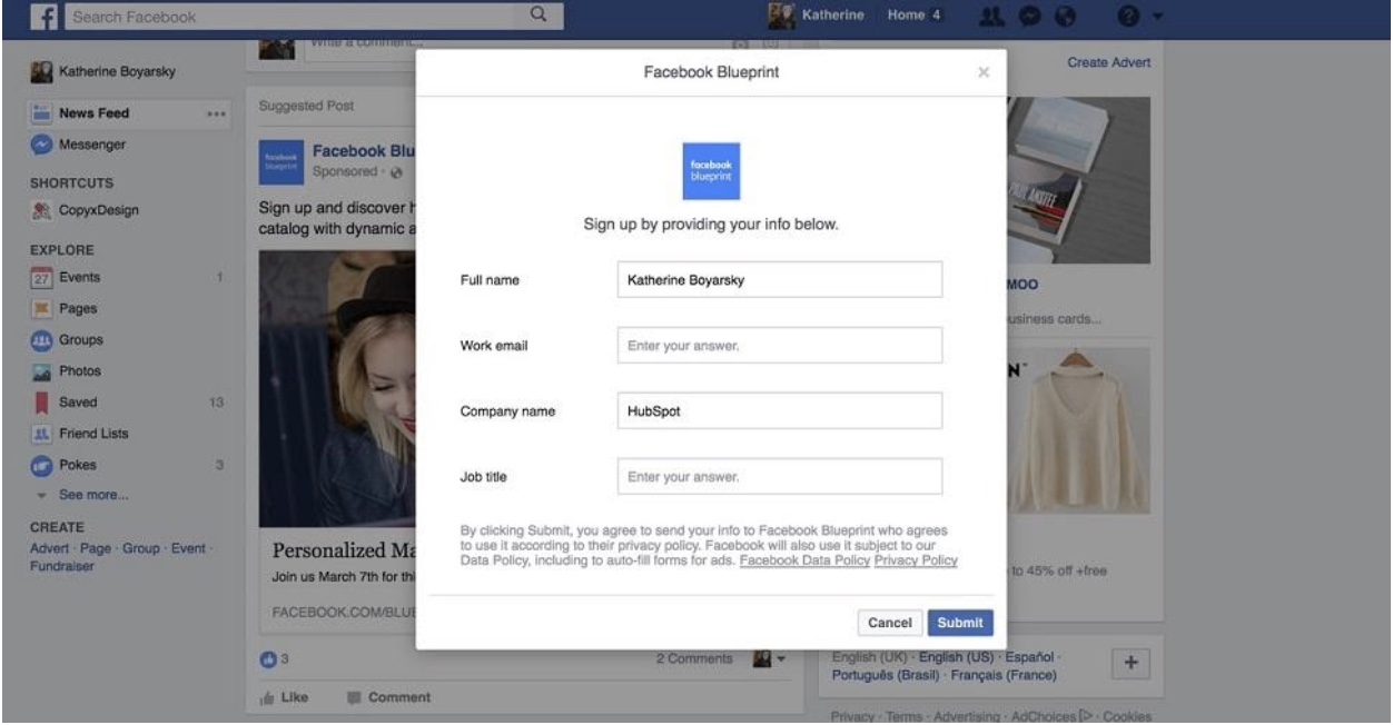 Facebook potansiyel müşteri reklamları yayınlayın