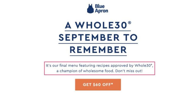 E-Mail-Beispiel für Blue Apron