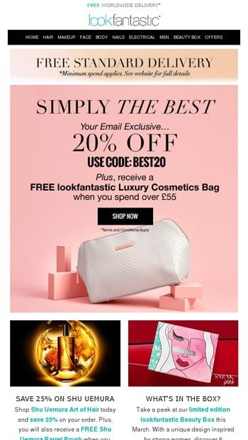 E-mail de oferta especial