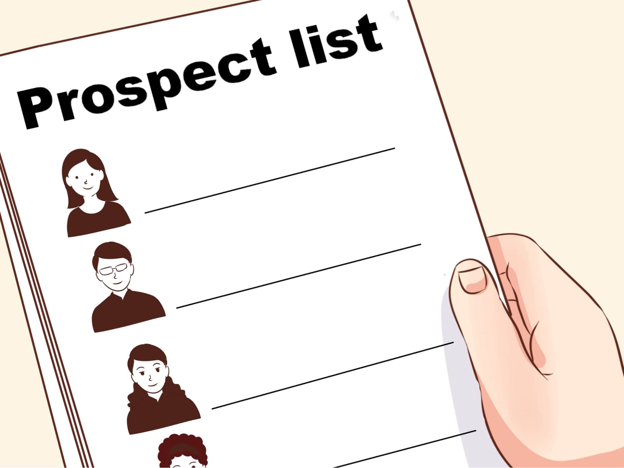 Gérez votre liste de prospects