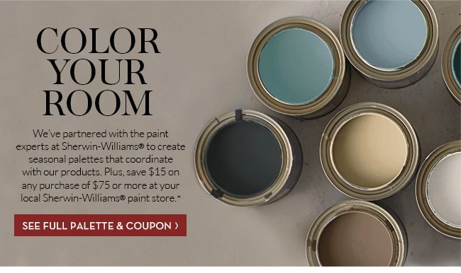 Pottery Barn & Sherwin-Williams's "Color your Room"