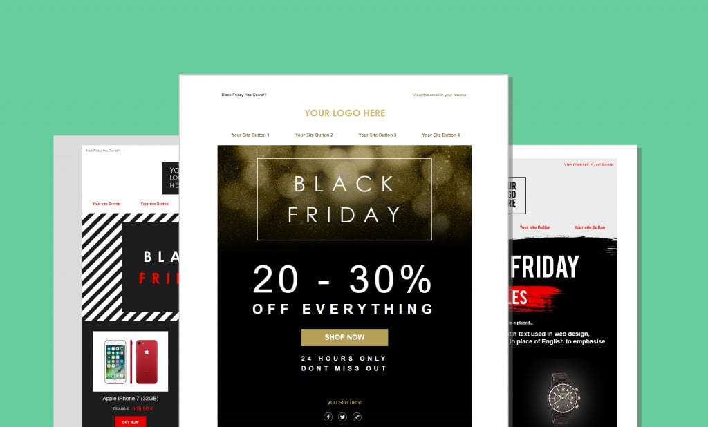 Mendesain Email Black Friday Anda