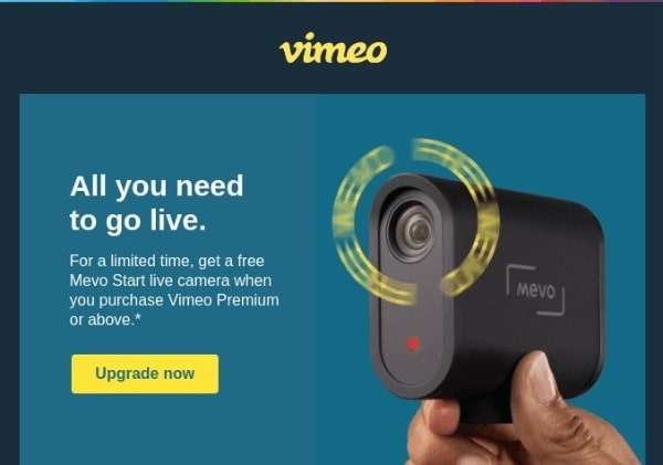 Vimeo : Offre limitée pour FOMO