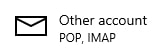 「その他のアカウントPOP、IMAP」を選択します