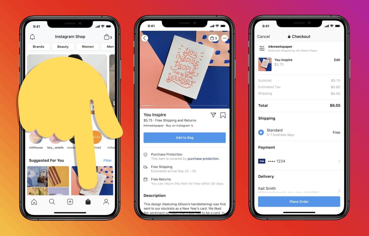 Configurar una tienda de Instagram personalizada