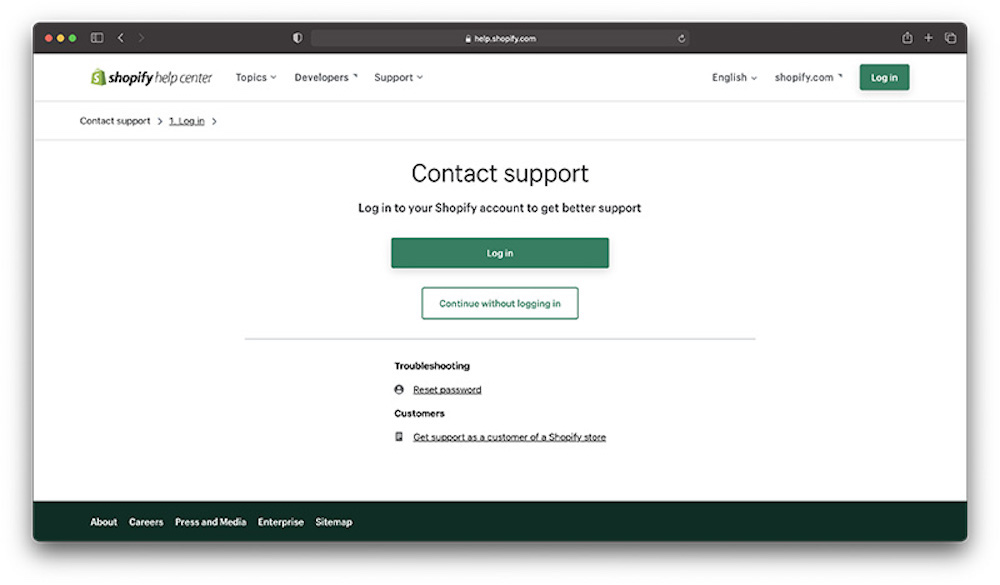 Shopify-Support