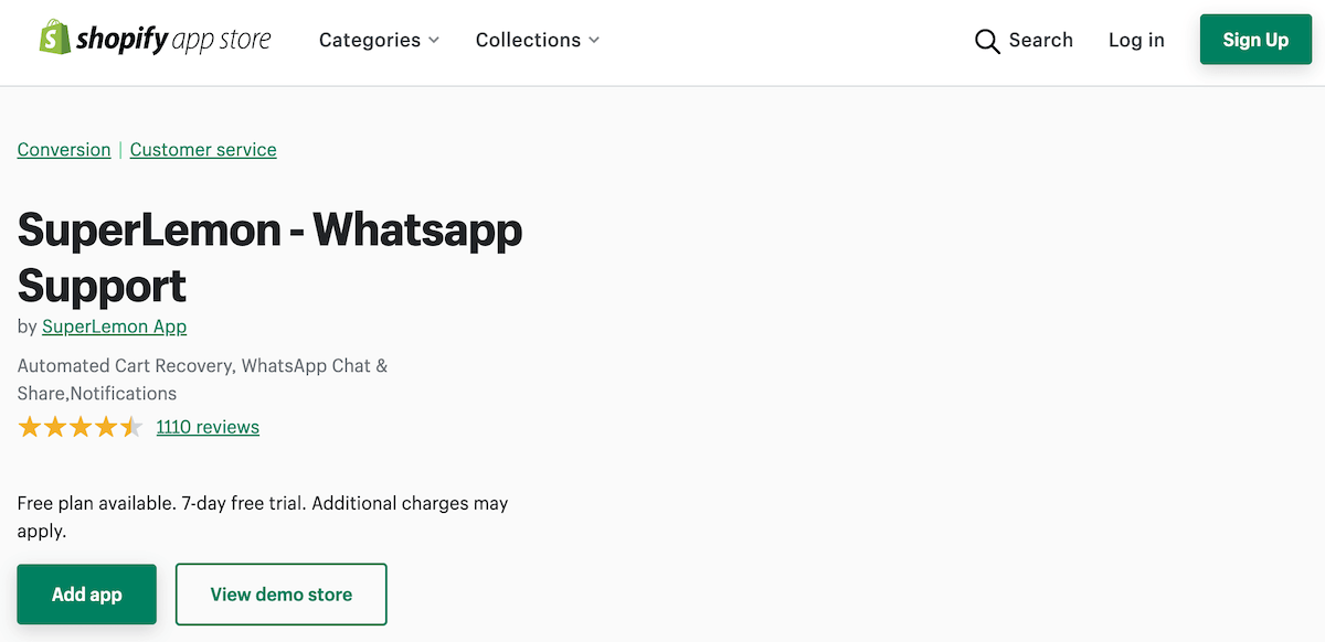 Суперлимон ‑ поддержка WhatsApp