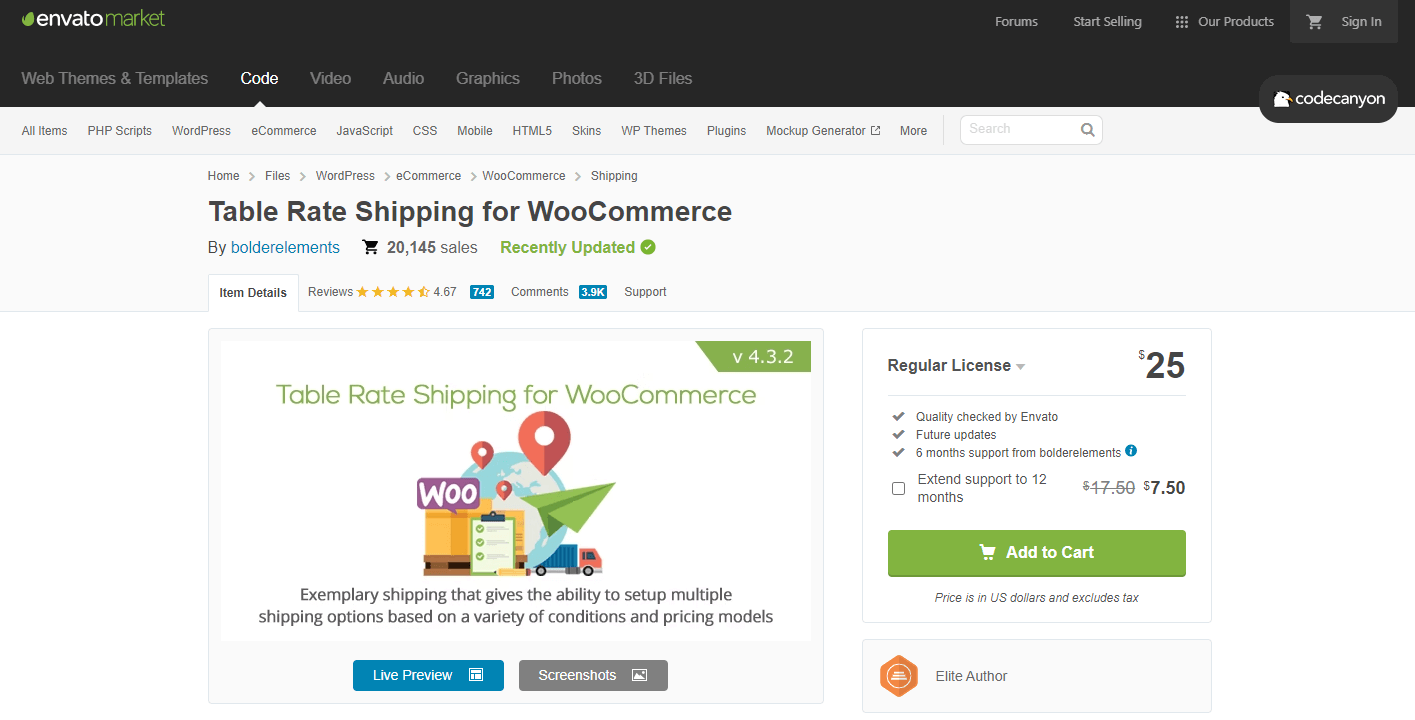 WooCommerce 的表費率運輸