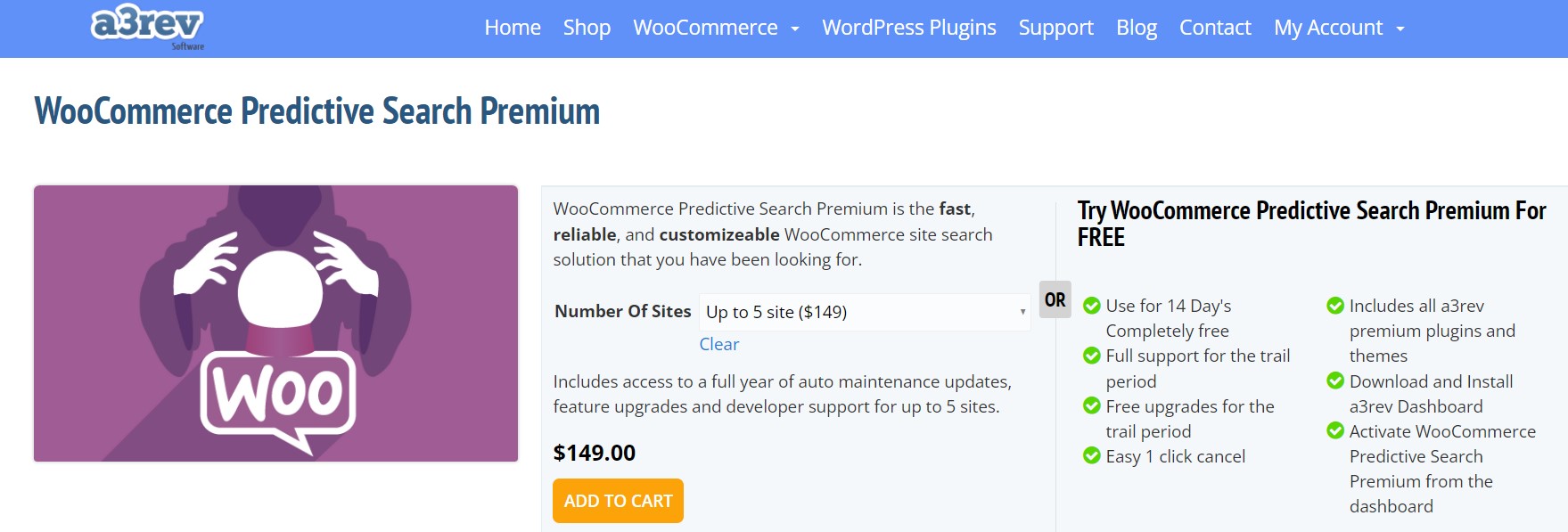 การค้นหาแบบคาดการณ์ล่วงหน้าสำหรับ WooCommerce