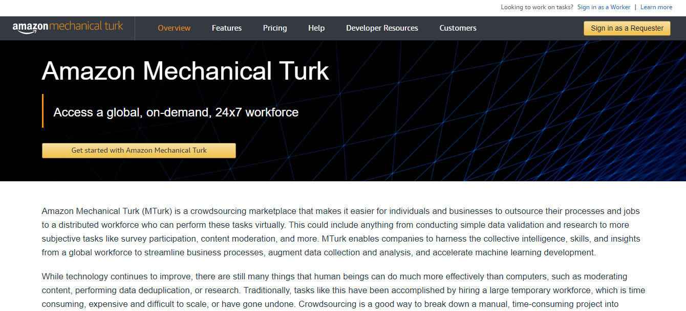 Amazon Mechanical Turk