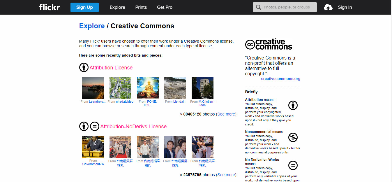 Flickr Creative Commons