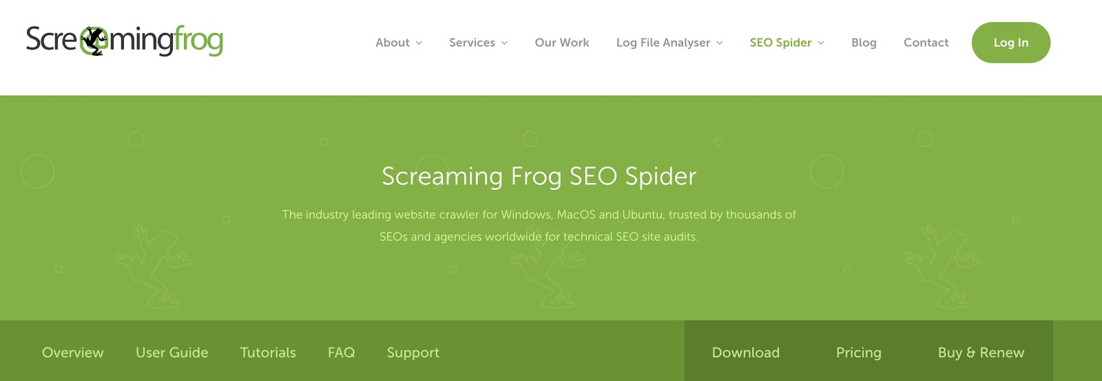 Screaming Frog für SEO