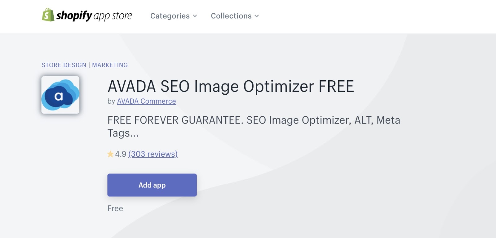 Shopify'da AVADA SEO Suite uygulamaları satın almanın maliyeti nedir?