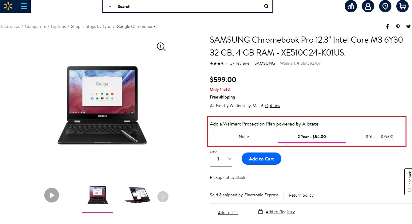 contoh membangun produk untuk dijual di walmart