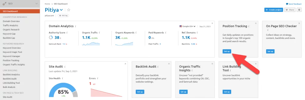 semrush-seo-dashboard-position-tracking