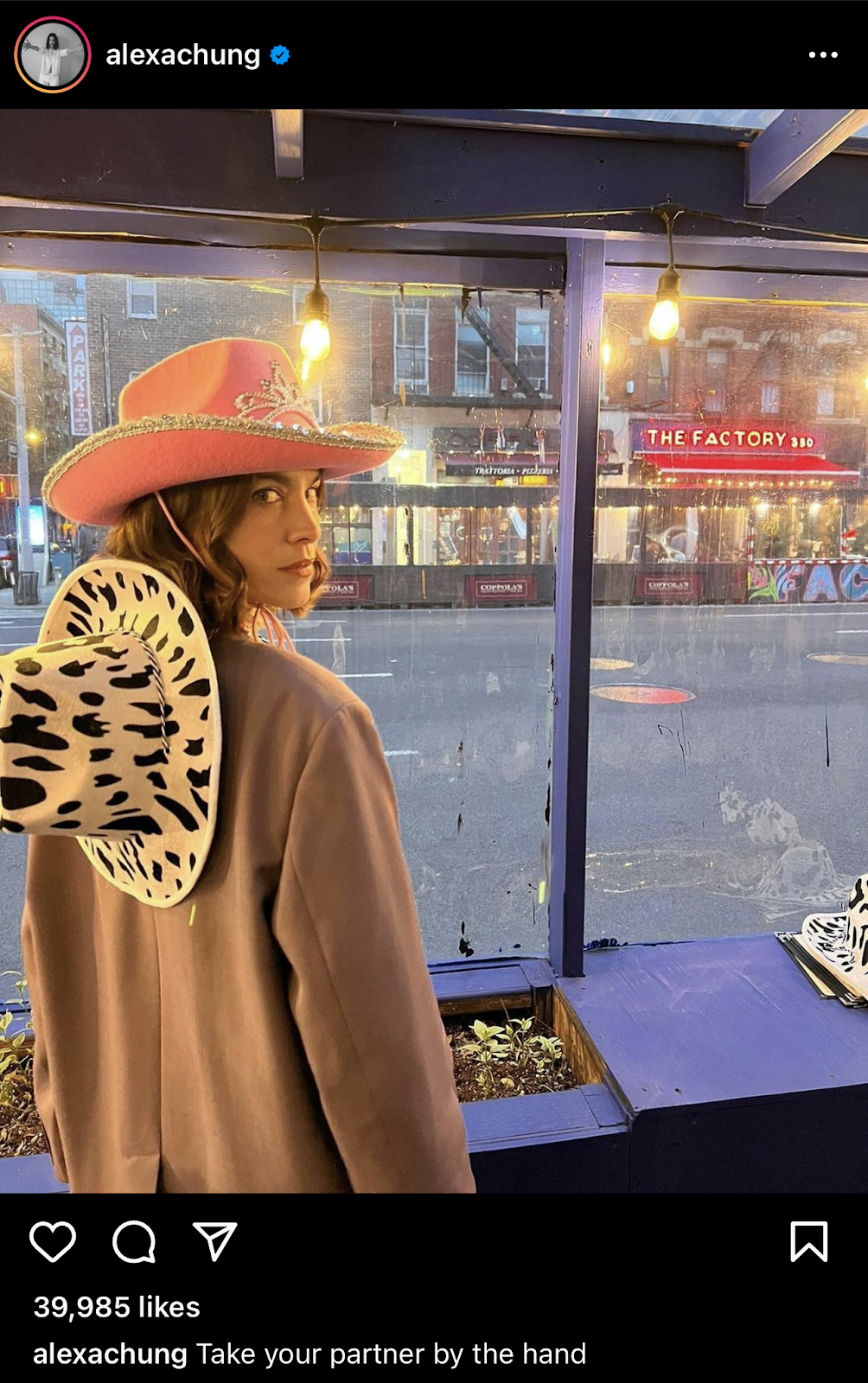 Alexa Chung Cowgirl-Hut-Foto