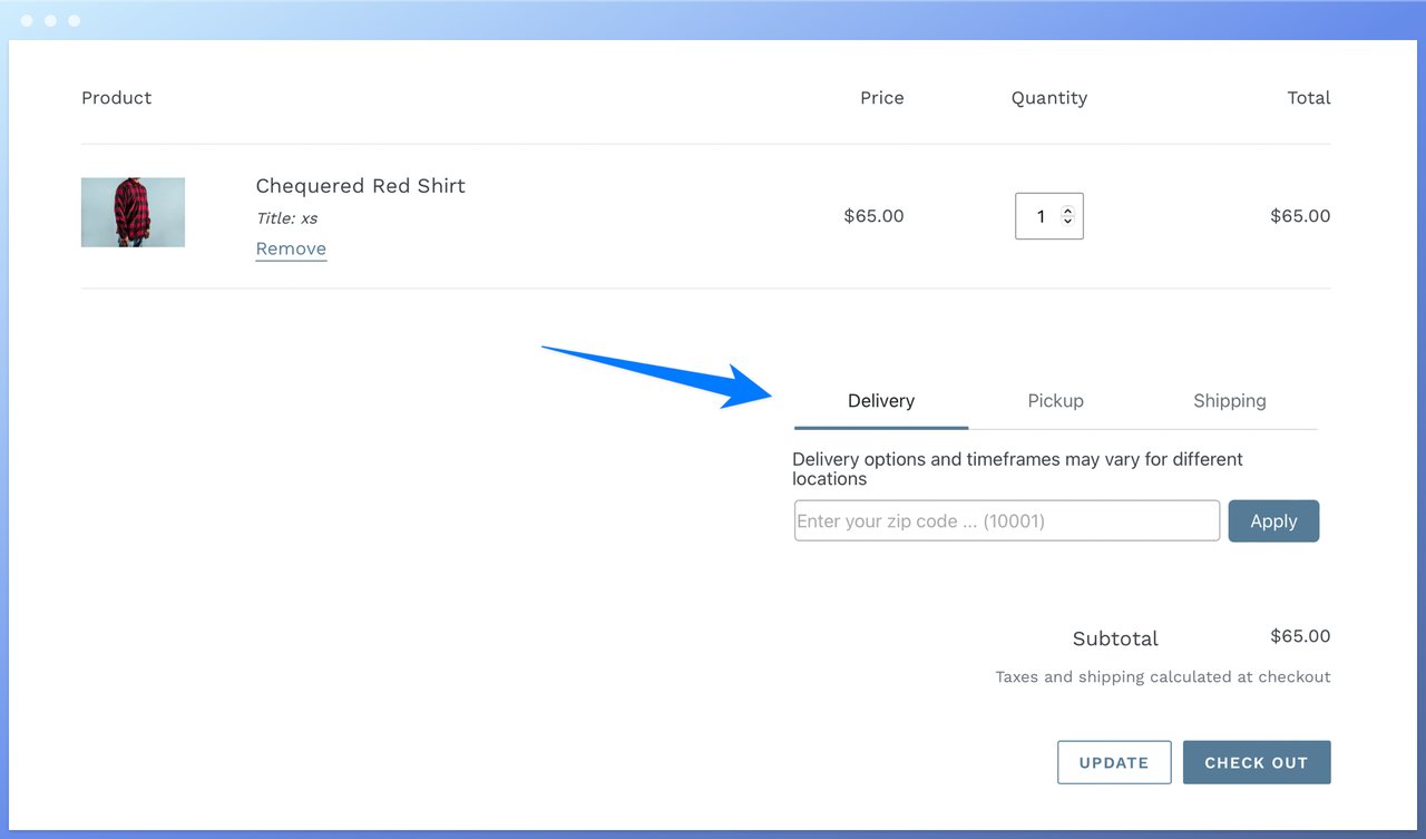 Local Pickup & Delivery Date by Mageworx's showing a product with its price and delivery date picker slot below