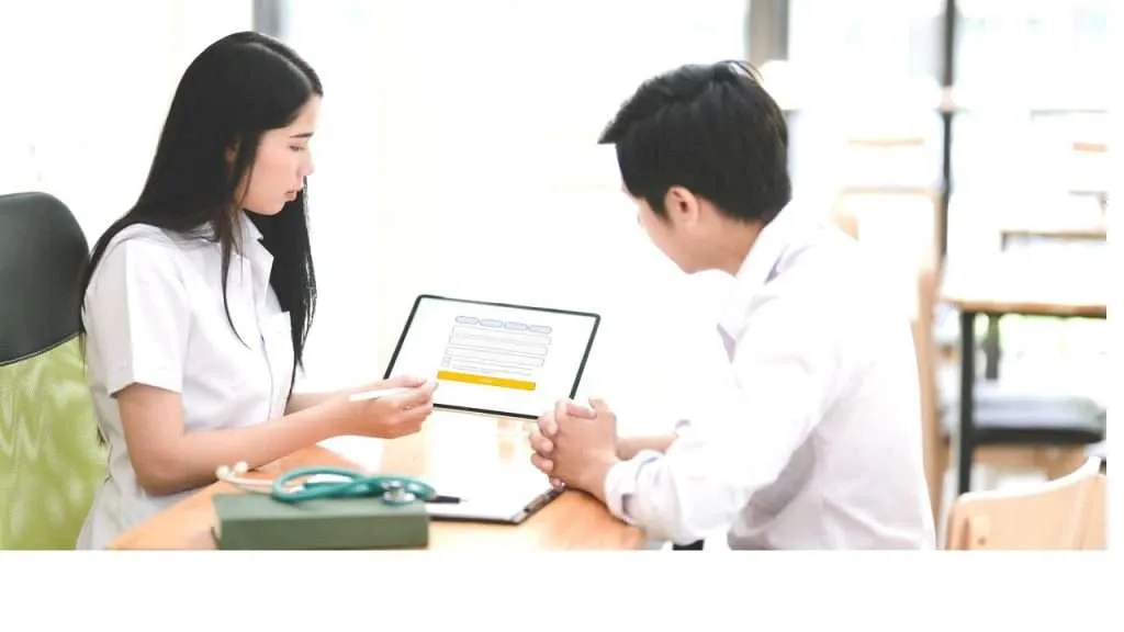 Online Medical Form Assessment On Tablet