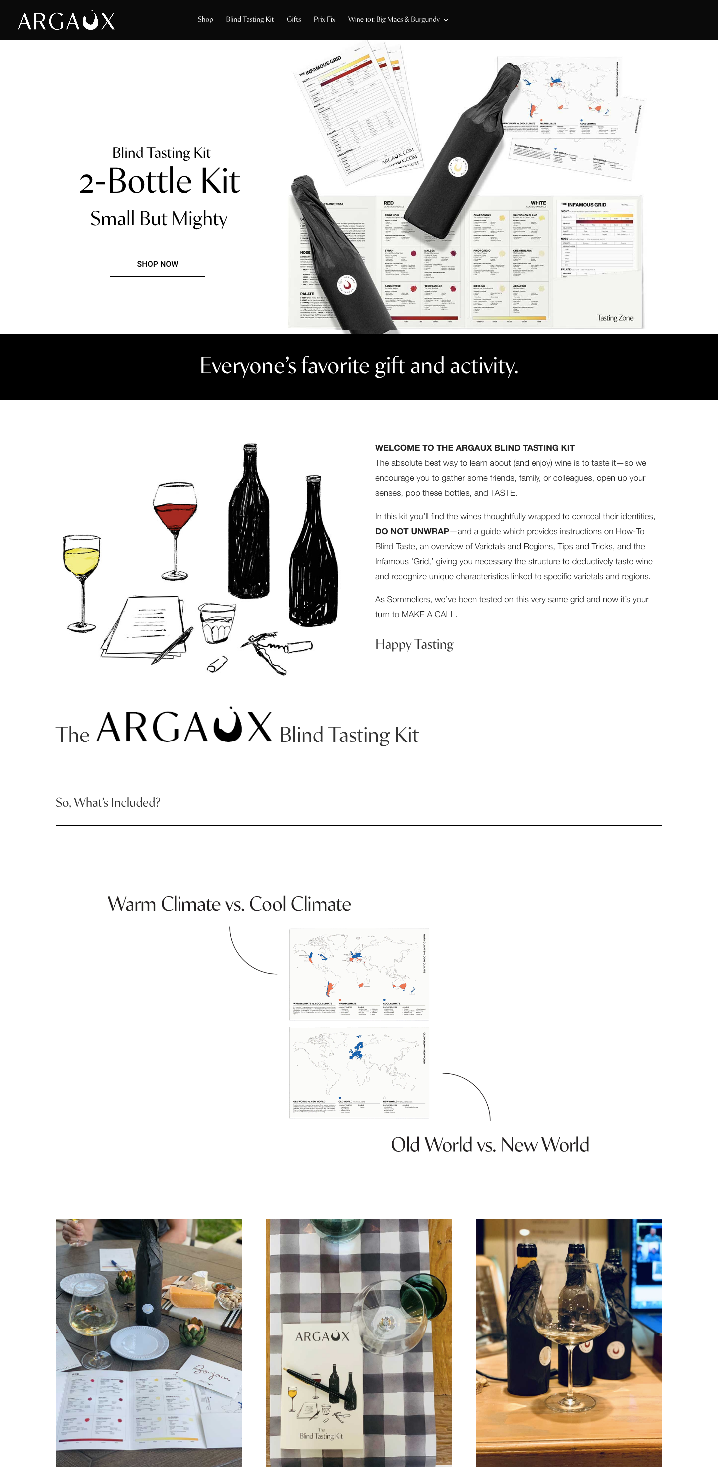 Page de destination d'Argaux