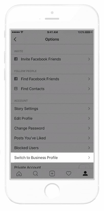 Beralih Akun Bisnis Instagram