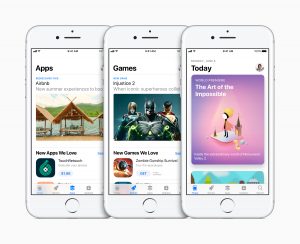 Apple-Bild zeigt den neuen App Store