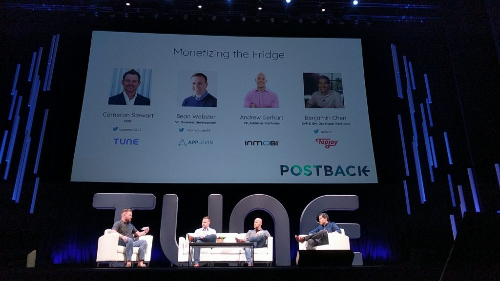 Das Panel Monetizing the Fridge auf der Postback 2018.