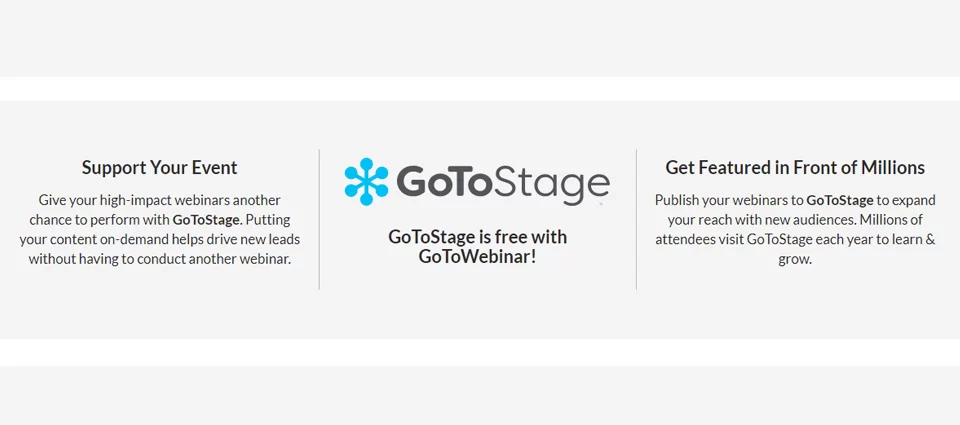 gotowebinar is trusted by many customers than any other webinar platforms