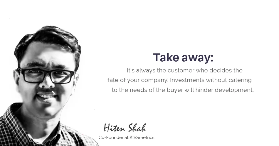 hiten shah, co-founder at kissmetrics