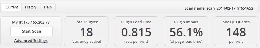 wordpress plugin speed test