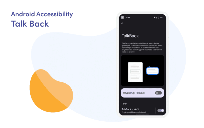 TalkBack es el lector de pantalla más popular para Android